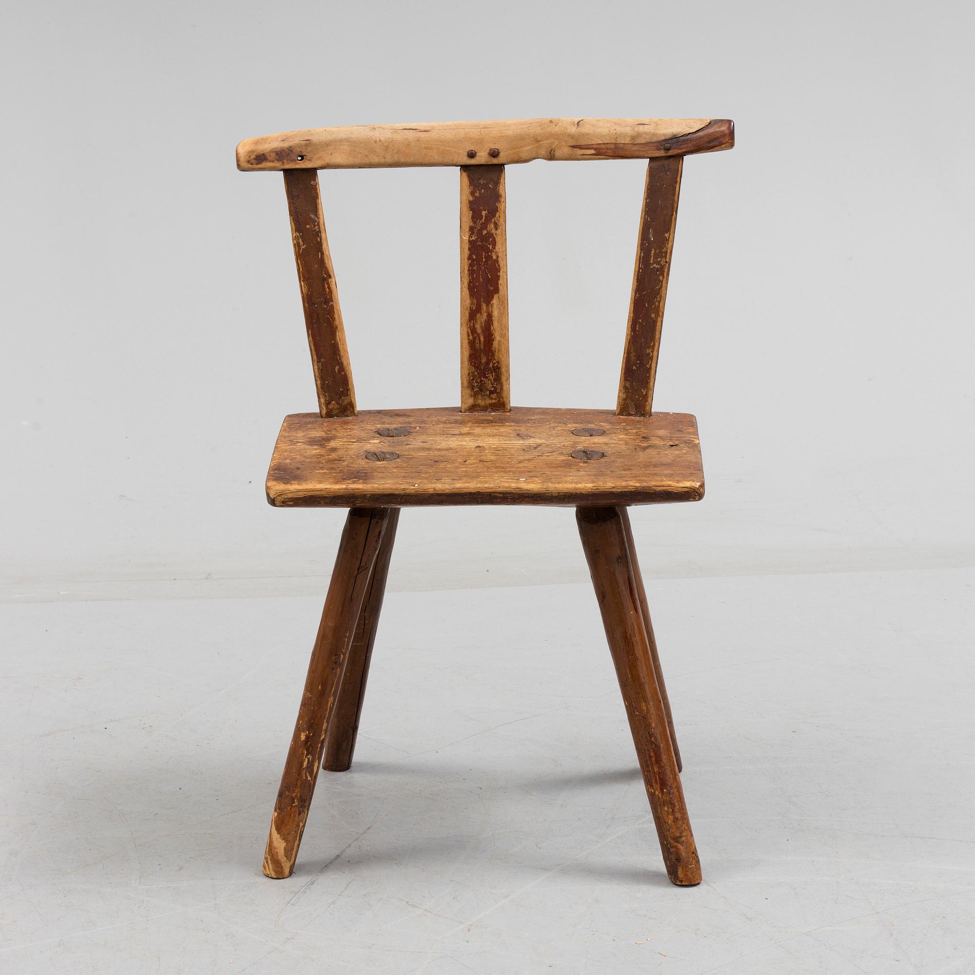 A 18th/19th century wooden chair.