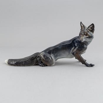 Theodor Kärner, a porcelain figure of a fox, Rosental, Germany.