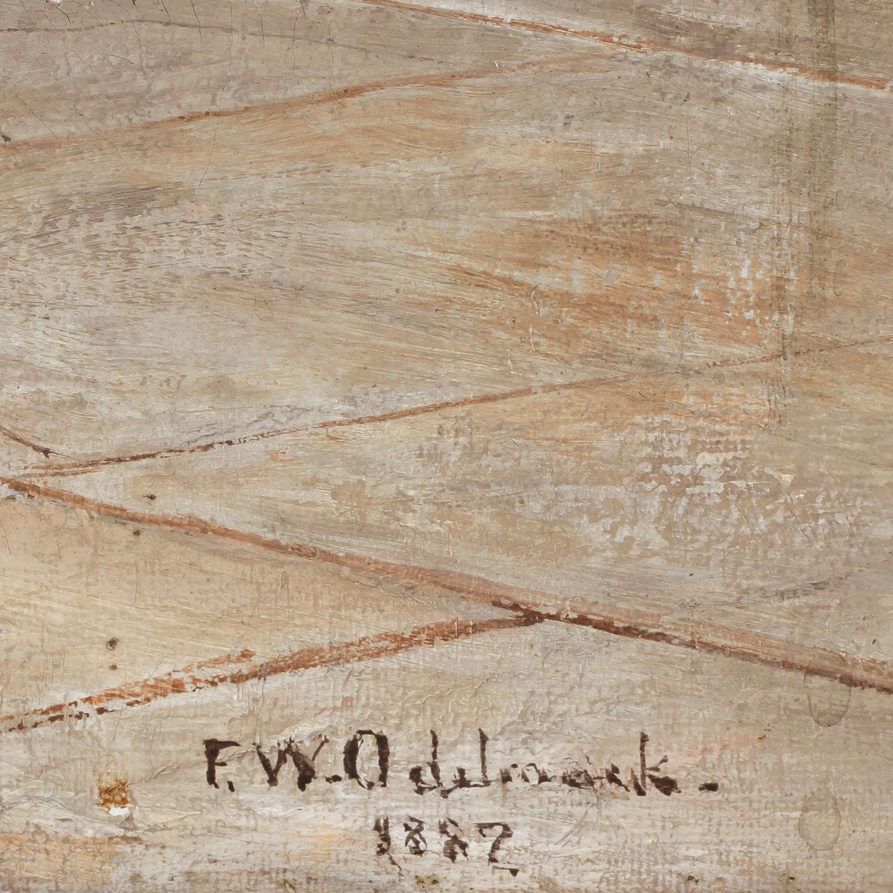 FRANS WILHELM ODELMARK, olja på duk, sign o dat 1887.