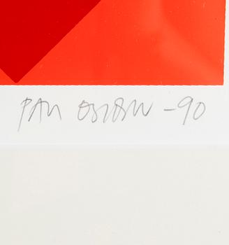 PAUL OSIPOW, serigrafi, signerad, daterad -90 och numrerad XXI/XXV.