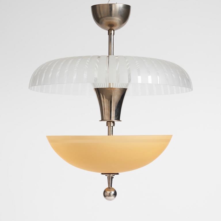 Erik Tidstrand, a ceiling lamp, model "29294", Nordiska Kompaniet 1930s.