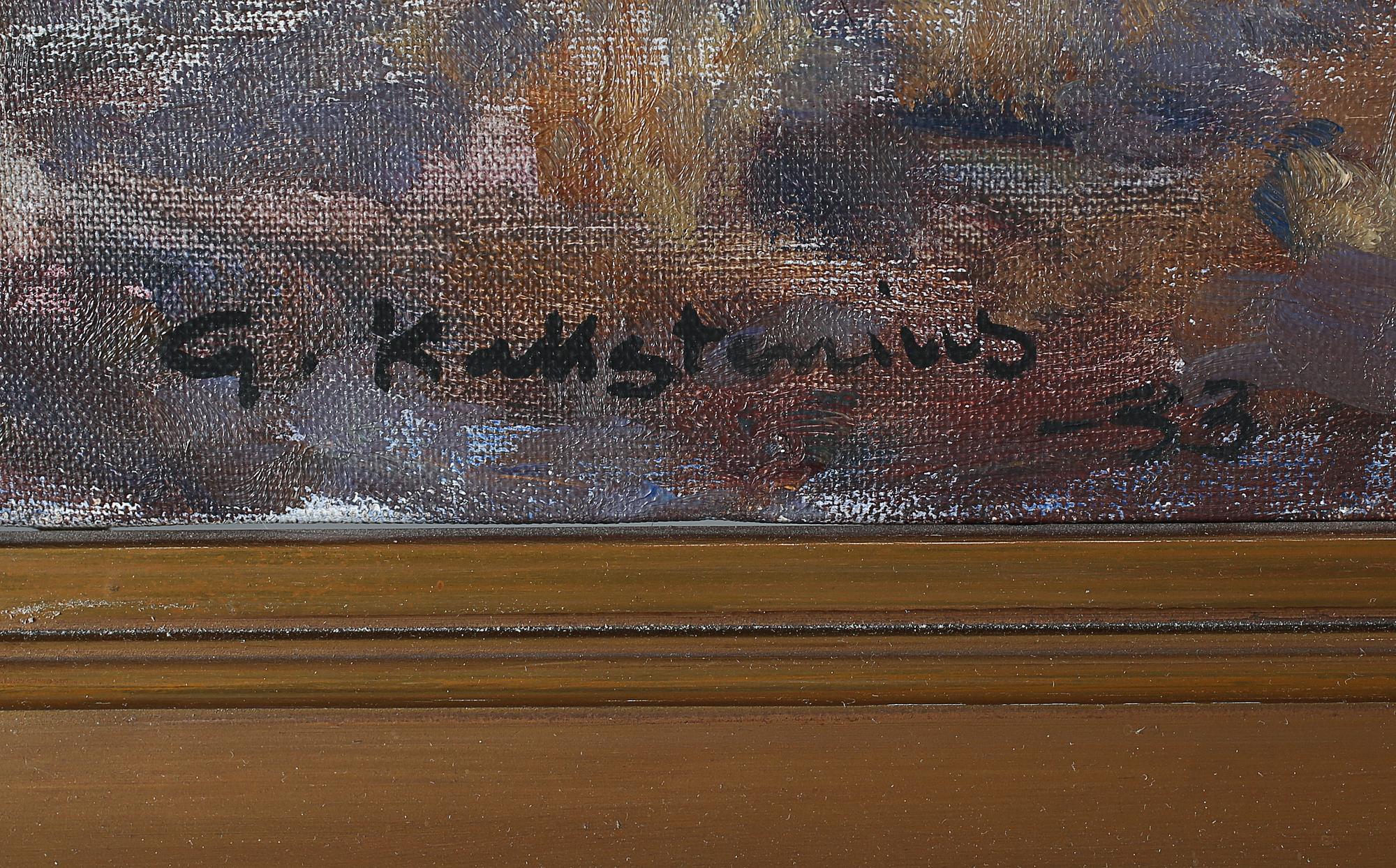 GOTTFRID KALLSTENIUS, olja på duk, signerad och daterad -33.