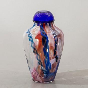 LARS HELLSTEN, lidded urn, signed.