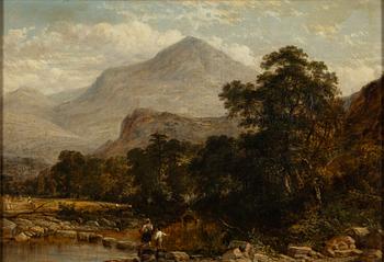 George Vincent, olja på duk, signerad.