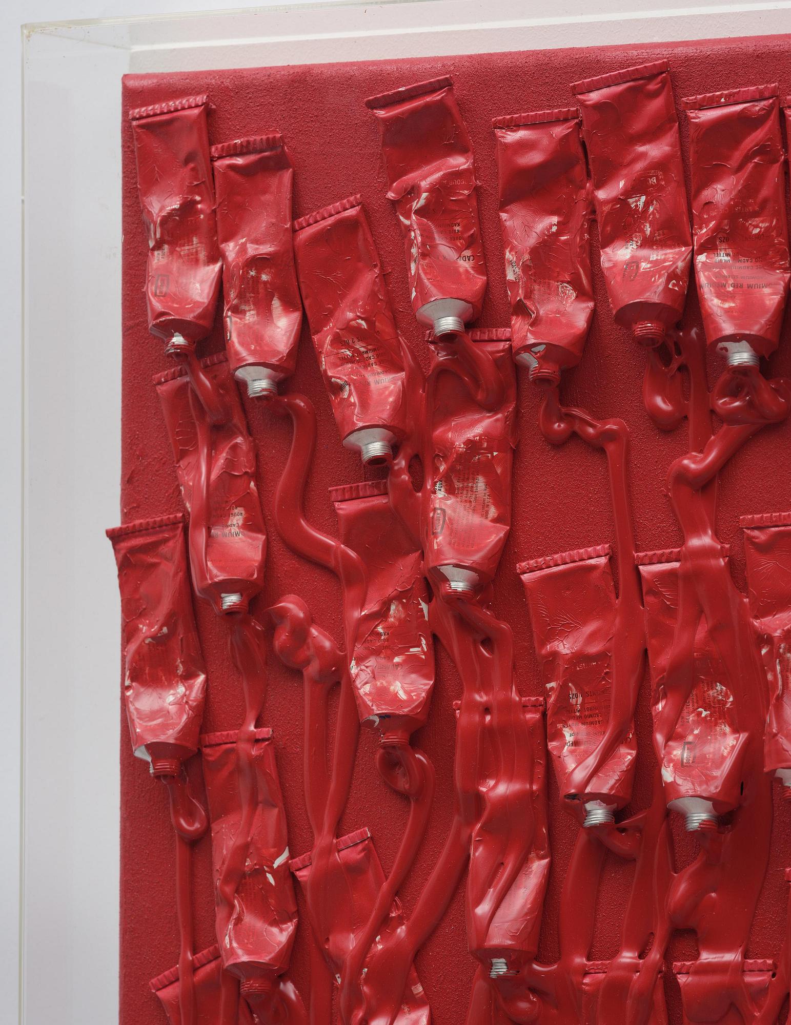 Arman (Armand Pierre Fernandez), "Monochrome accumulation no 5007".