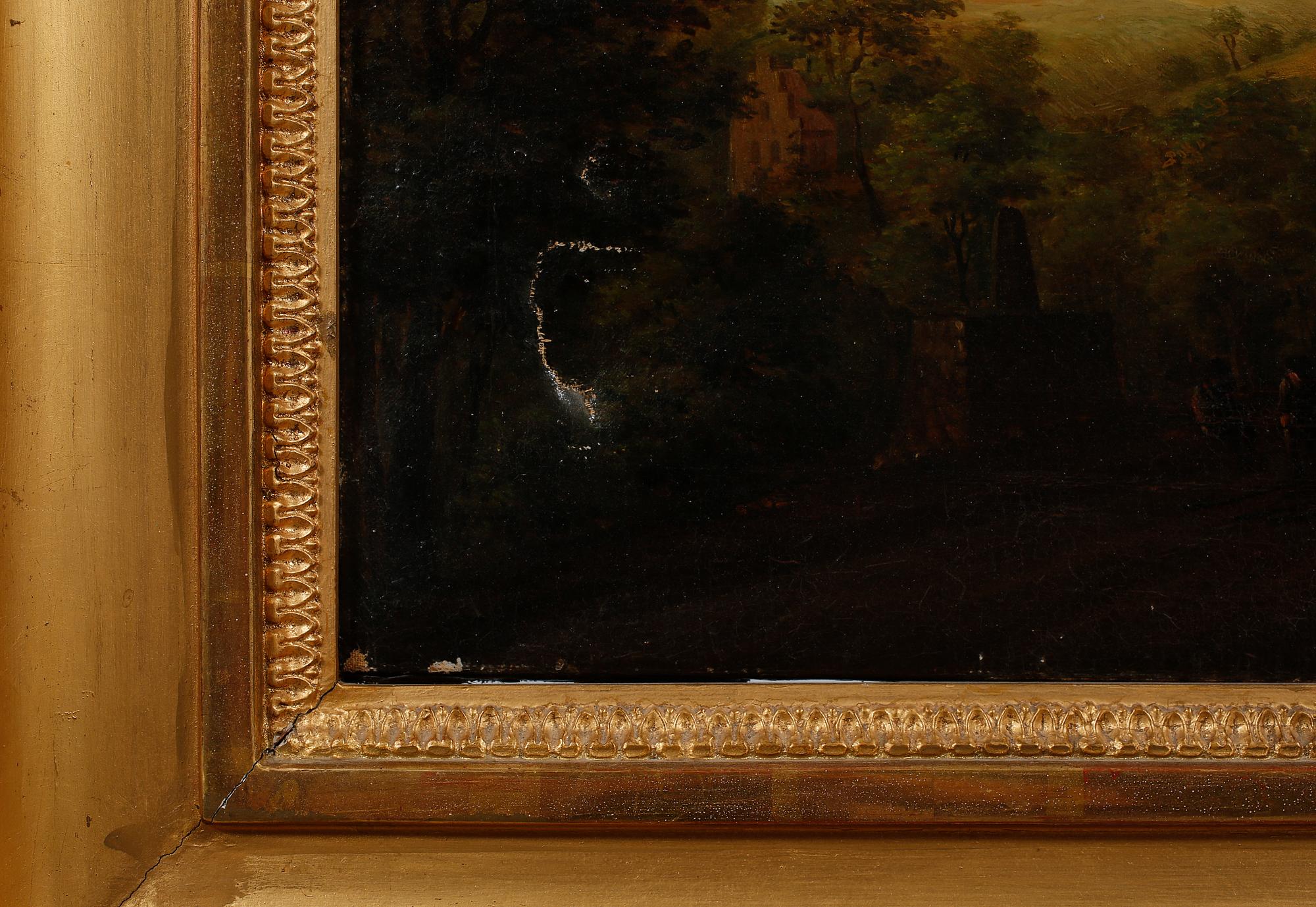 OKÄND KONSTNÄR, olja på duk, 1800-tal.