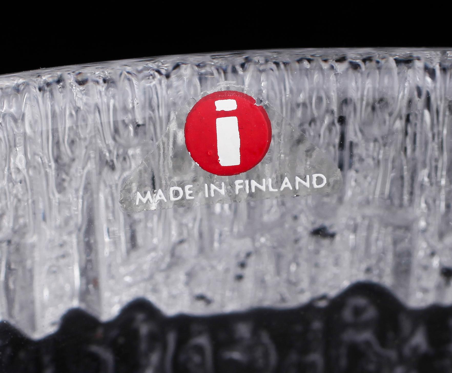 SKÅLAR, 4 st, OCH VAS, glas, Ittala, 1900-talets andra hälft.