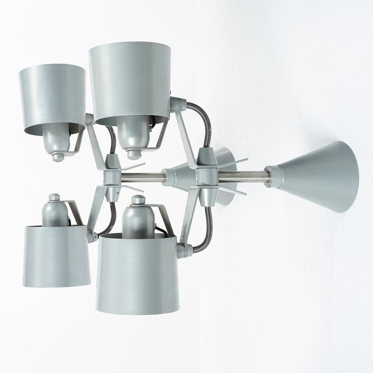 Hannes Wettstein, wall lights, a pair, Palucco, Italy, 1990s.