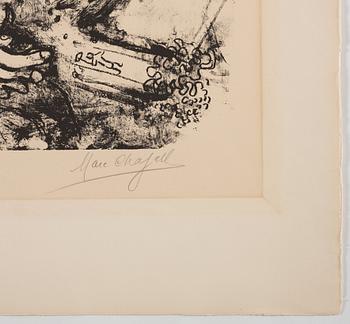 MARC CHAGALL, litografi, 1969, signerad med blyerts och numrerad 26/40.