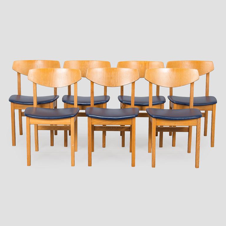 Lasse Ollinkari, stolar, 7 st, "Ervi-stolen", för Artek, 1960-tal.