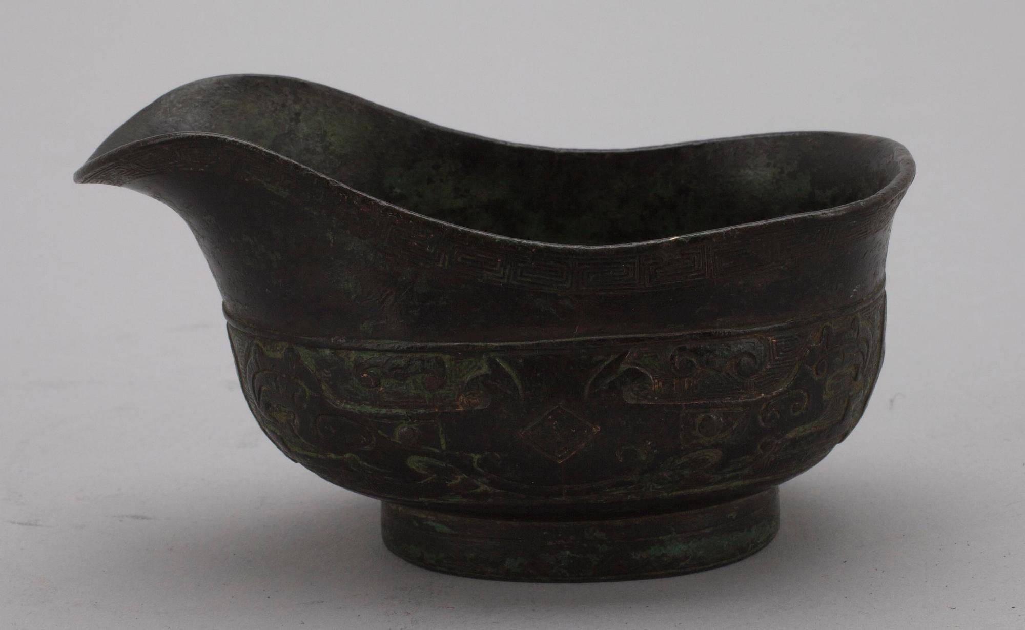 KANNA, mässing, arkaiserande, sannolikt Kina, 1900-talets början.