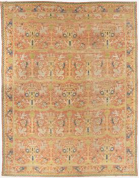 An antique Sapnish figural carpet, ca  676 x 509 cm.