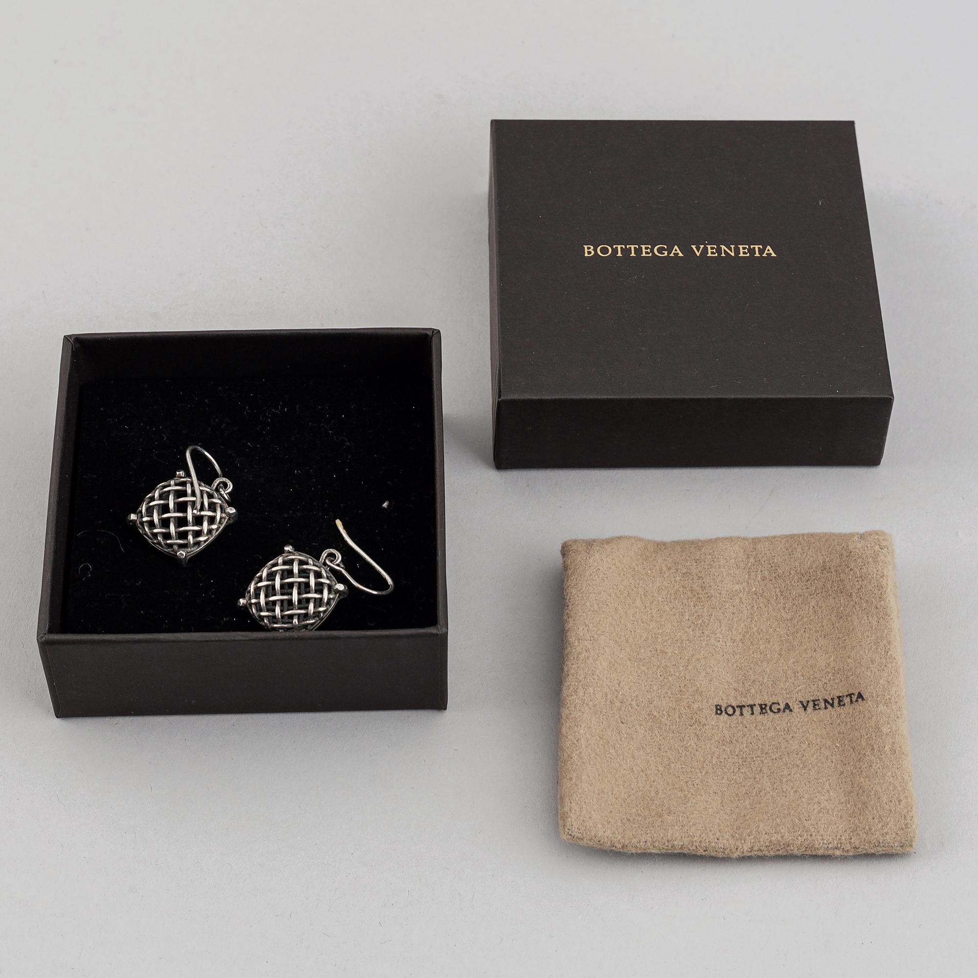 Bottega Veneta, ring och örhängen, sterlingsilver, Italien.