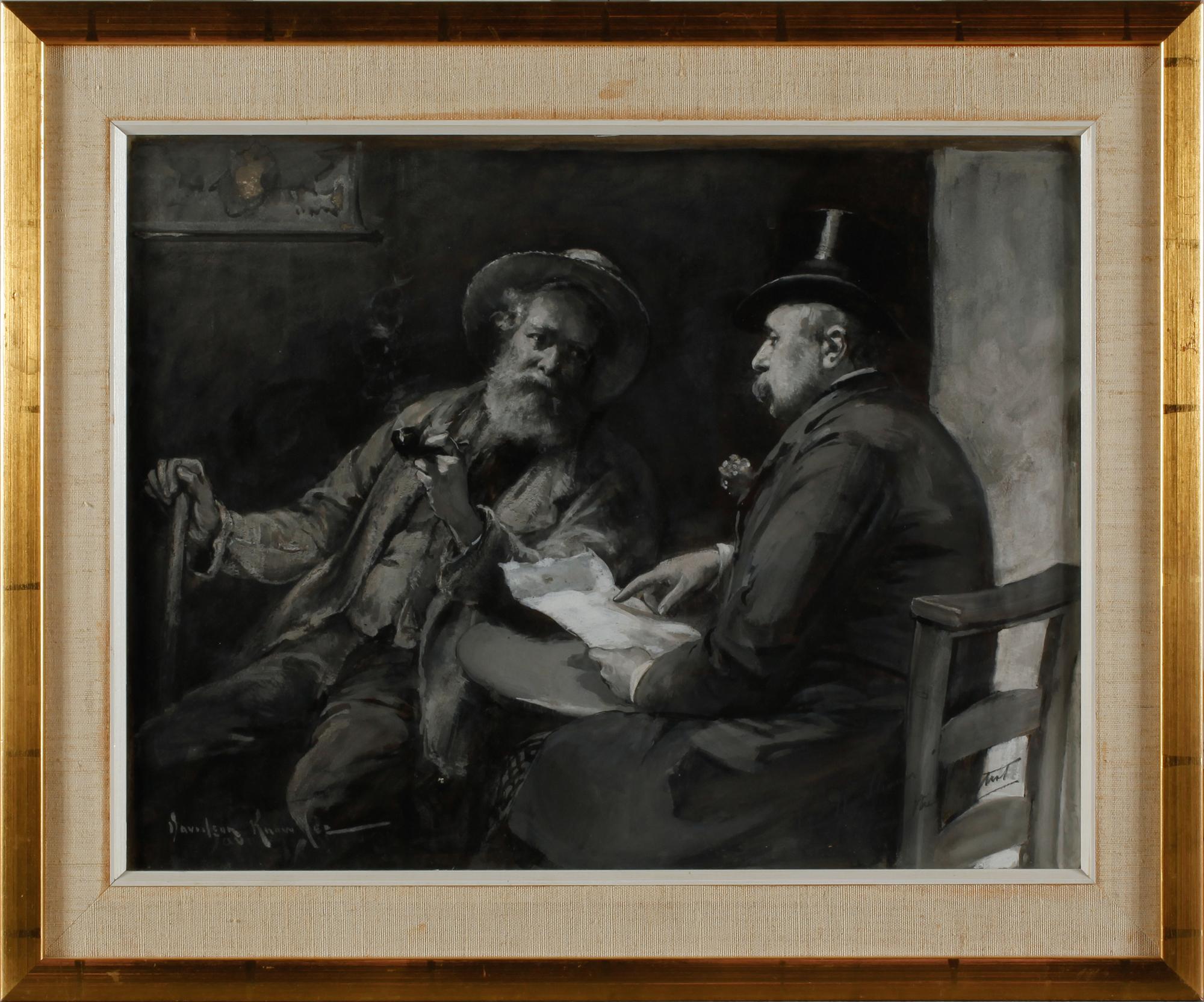 DAVIDSON KNOWLES, gouache, signerad.