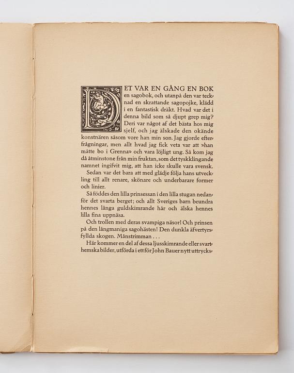 John Bauer, "Troll" 10 litografier i mapp/bok.