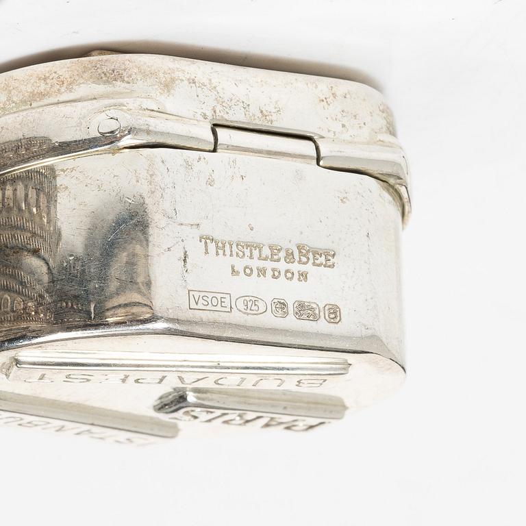 Boxes, 12 pcs, silver, including Birmingham year 2000.