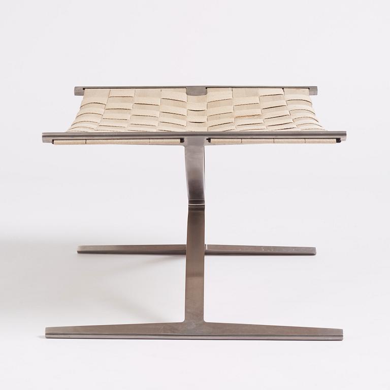 Preben Fabricius & Jørgen Kastholm, a model "4391" folding stool, Bo-Ex  Denmark, early 1960s.