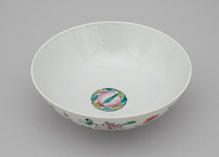 SKÅL, porslin, Kina, sen Qing, 1800/1900-tal.