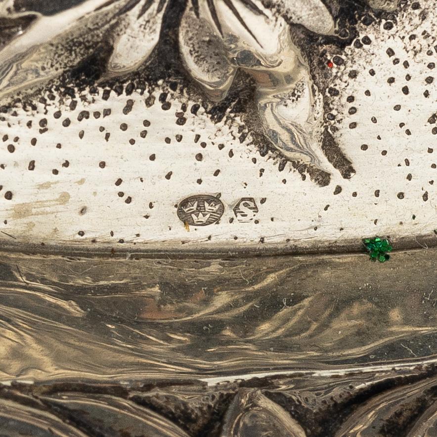 Gallerskålat, 2 st, silver, 1900-tal.