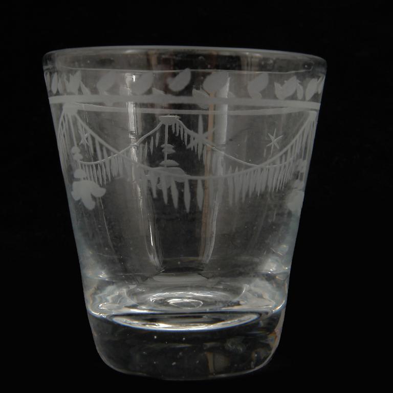 GLAS, 12 st, sengustavianska, tidigt 1800-tal.
