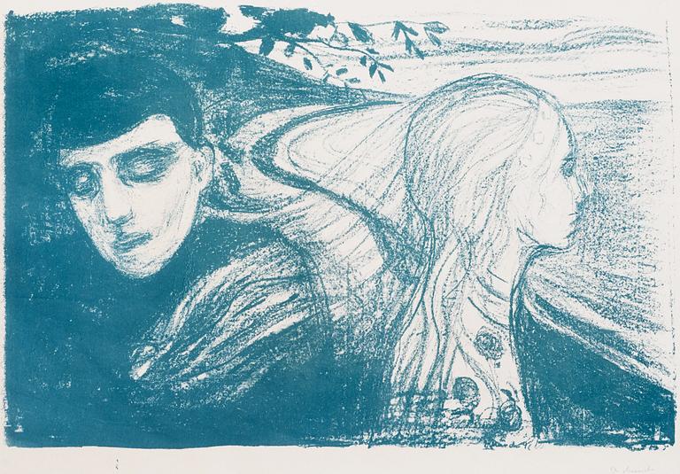 Edvard Munch, "Separation II" (Lösrivelse II/Loshlösung II/Breaking away/Parting).