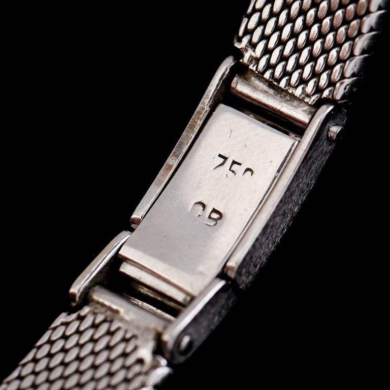 DAMARMBANDSUR, Bucherer, 18K vitguld, briljantslipade diamanter tot ca 4.62 ct. Total vikt ca 37 g.