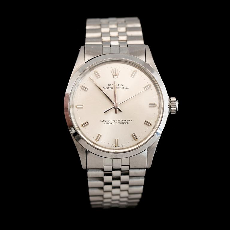 ARMBANDSUR, stål, Rolex, Oyster Perpetual, 1900-talets andra hälft.