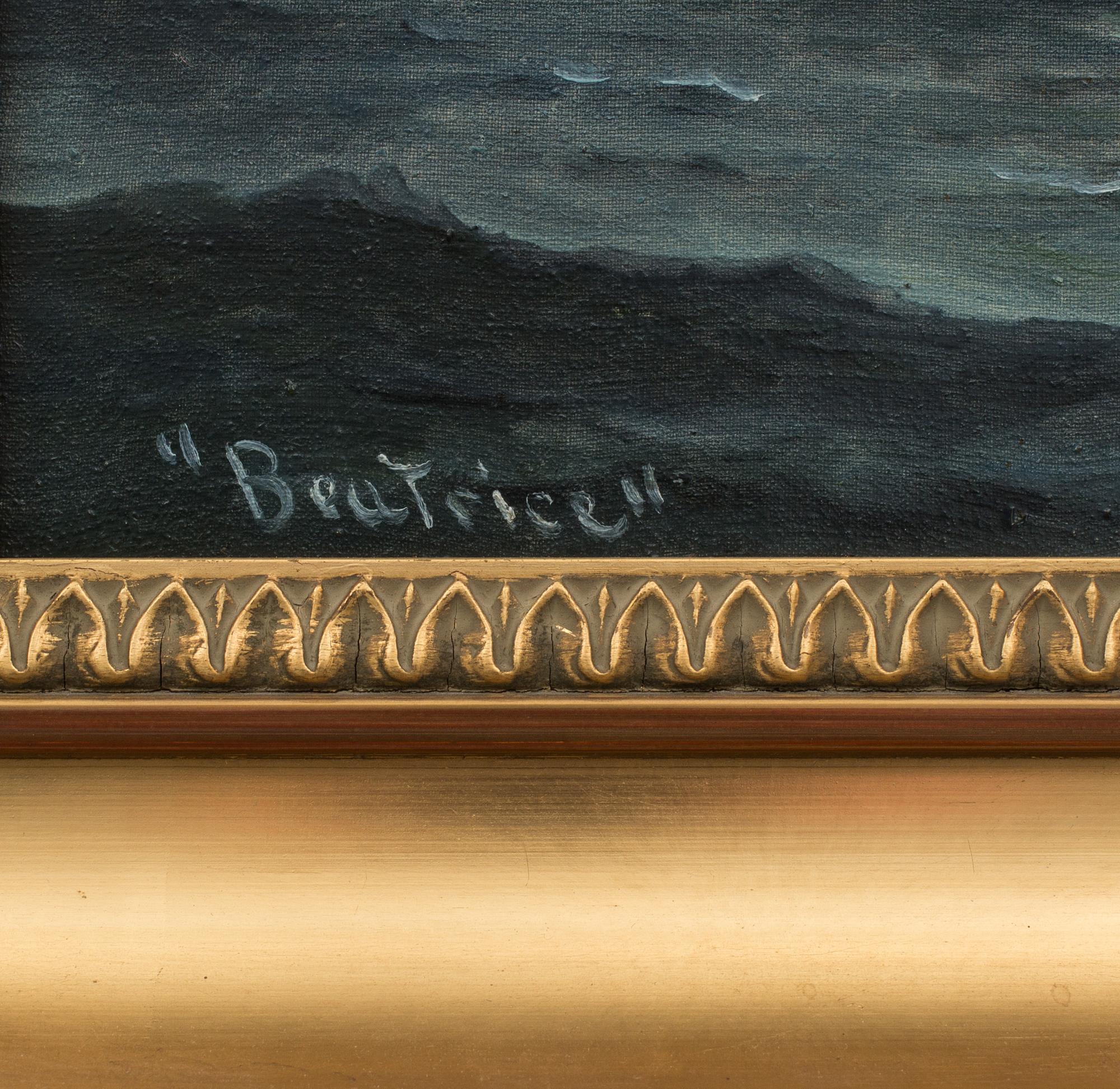 STURE LINDSTRÖM, olja på duk, signerad, samt medföljande bok.