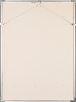 JUSSI AARNIO, piirros, sekatekniikka, signeerattu.