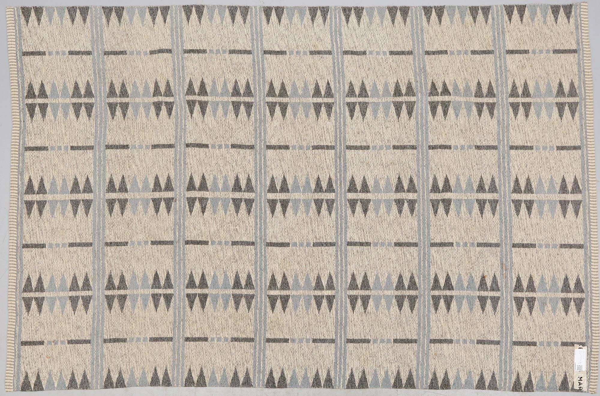 MATTA, dubbelväv, 1900-talets andra hälft, 236 x 162 cm.