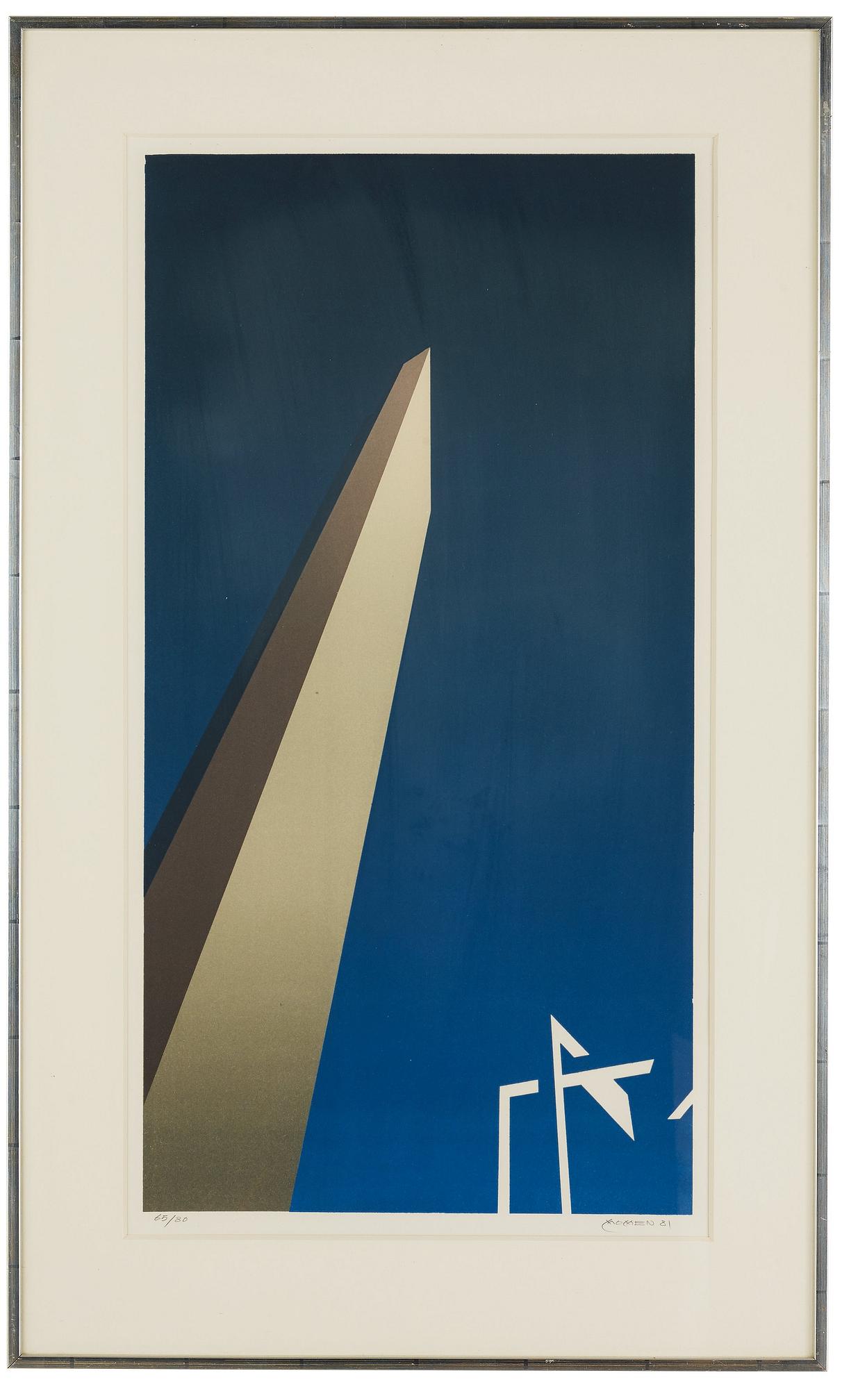 Karl Momen, Lithograph in colours, Signed K Momen and dated -81. Numbered 65/80.