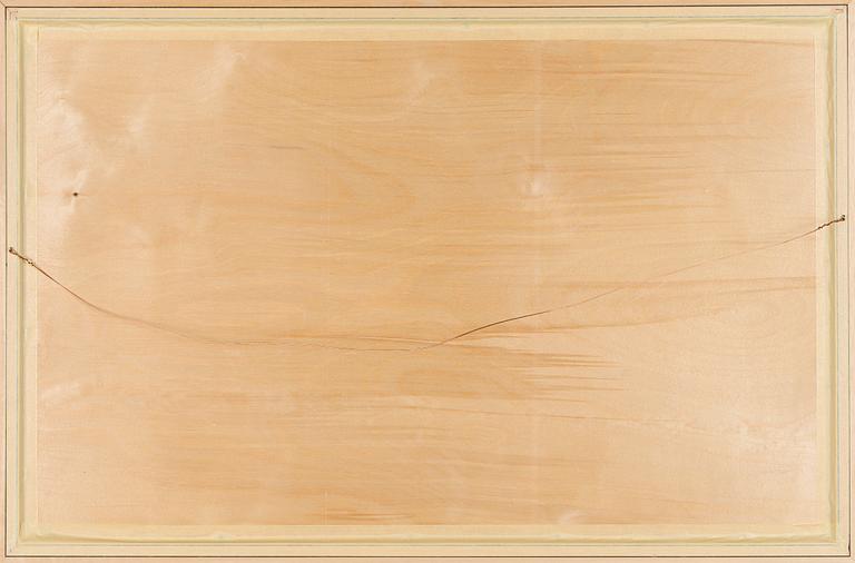 Birger Kaipiainen, piirros, tussi vanerille, signeerattu ja päivätty -46.