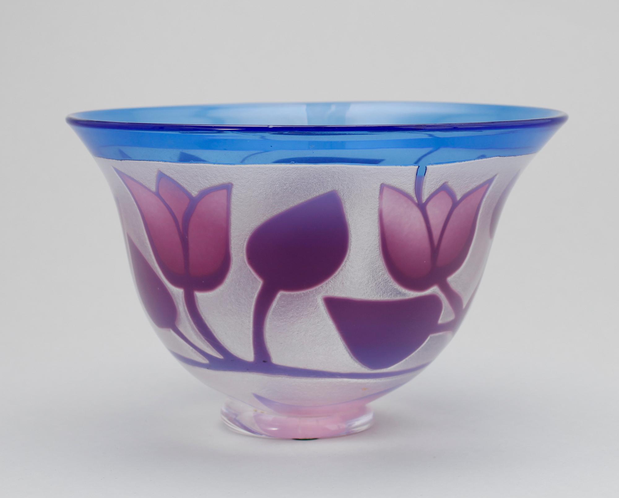 SKÅL, glas, Bertil Vallien, Åfors.