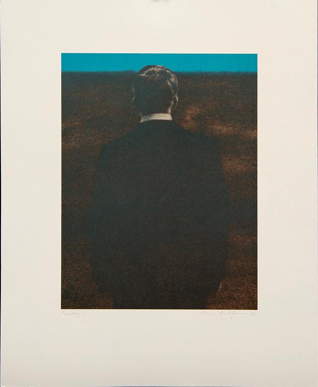 Ola Billgren, color lithograph, signed -81 trail print.