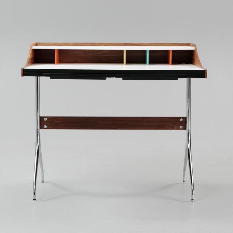 SKRIVBORD, "Nelson Swag Leg Desk", George Nelson för Herman Miller, formgiven 1958.