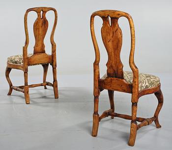 STOLAR, ett par, rokoko, 1700-tal.