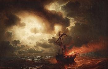 Marcus Larsson, A burning ship.