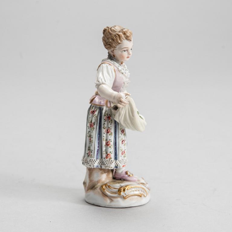 FIGURIN, porslin, Meissen, 1800-talets slut.