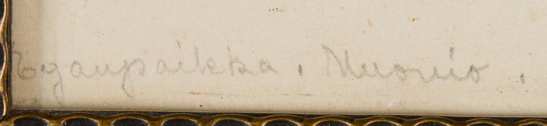 Ur "Voyage Pittoresque de Scandinavia", efter Louis Belanger, Landskap från Muonio.