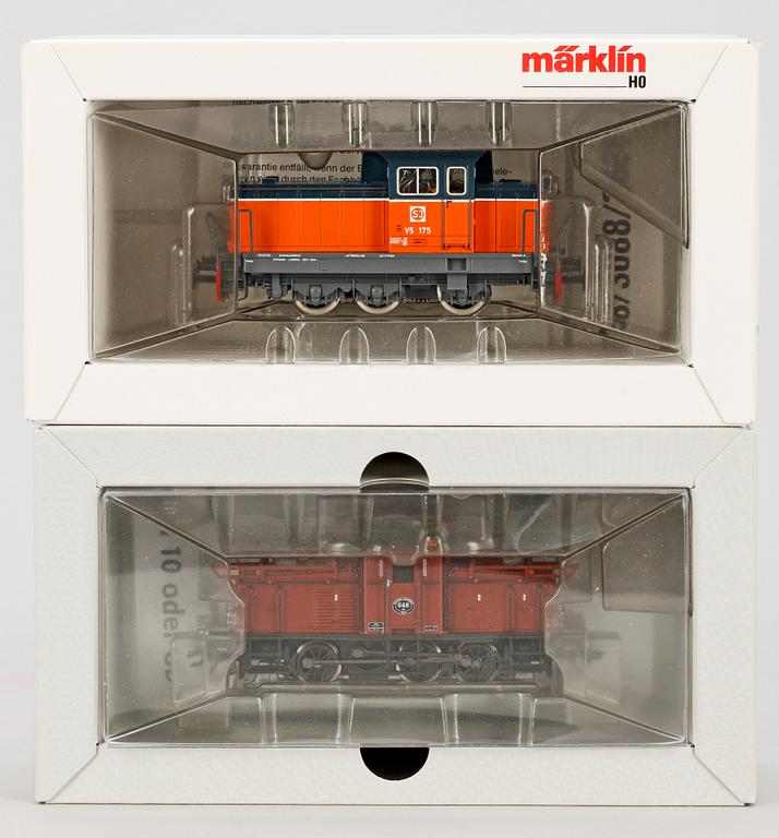 PARTI LOK, 2 st, Märklin H0 3132 och 36335, 1900/2000-tal.