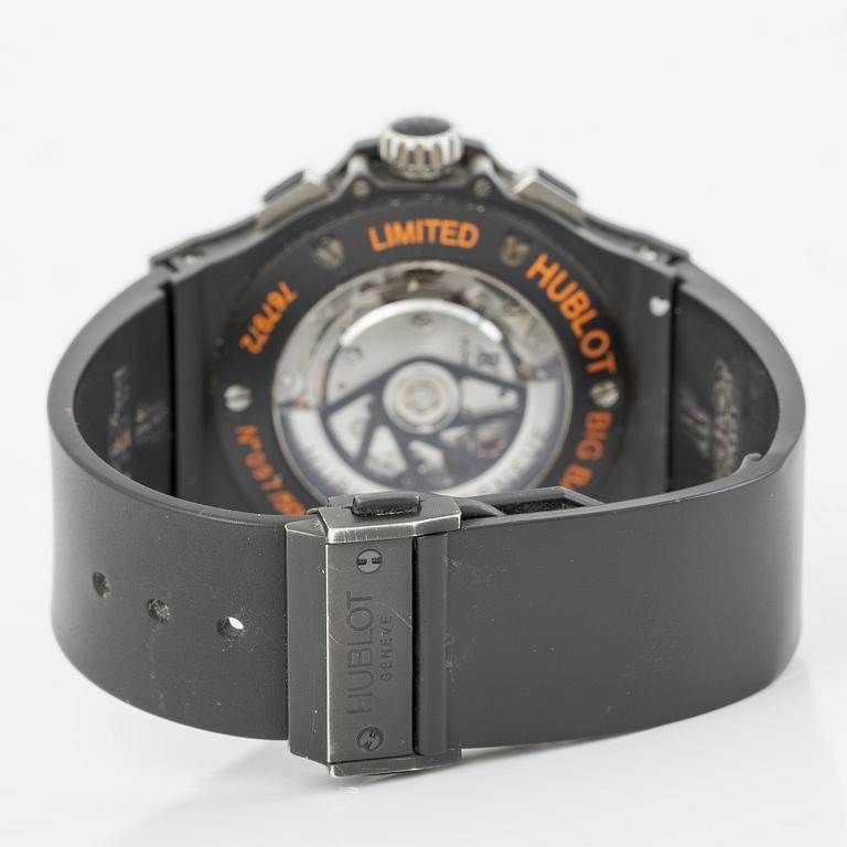 Hublot, Big Bang, Aero Bang Orange, "Limited Edition", Skeleton, chronograph, wristwatch, 44 mm.