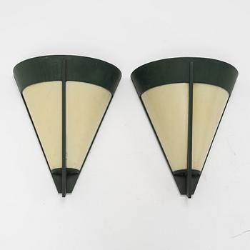 A pair pf wall lamps, second half of the 20th century.