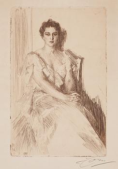 680. Anders Zorn, "Mrs. Clevland II".