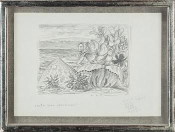 Karl Axel Pehrson, pencil drawing, signed and dated -78.