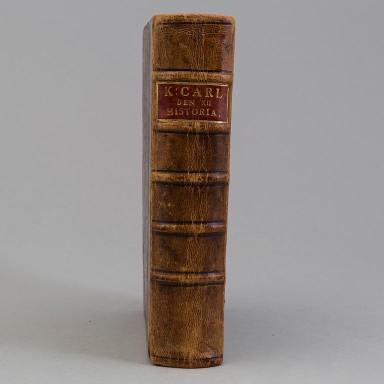 A book by Nils Gylling Petersson, about Karl XII, Stockholm 1745.