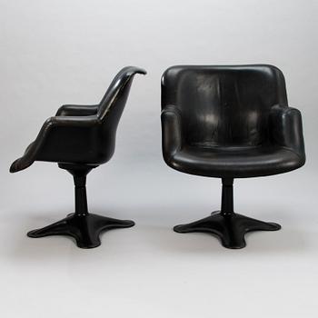 YRJÖ KUKKAPURO, a pair of late 1960's 'Junior' armchairs for Haimi.