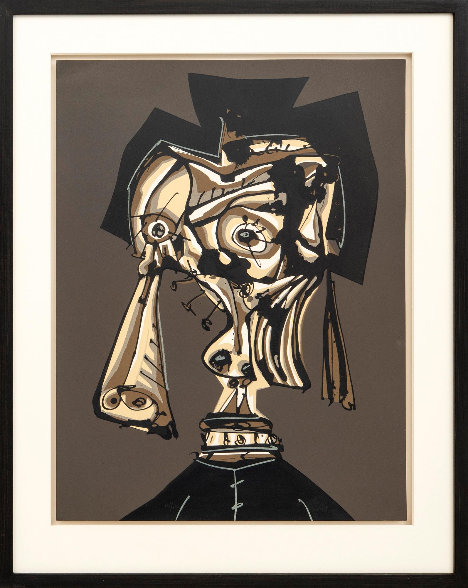 Antonio Saura, "Dora Maar visitada IV". 1986.