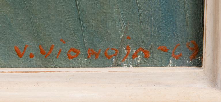 VEIKKO VIONOJA, oil on canvas, signed and dated -69.