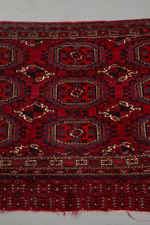 Matto/a bag, an antique Tekke chuval, Turkmen, ca  80-85 x 146-157 cm.