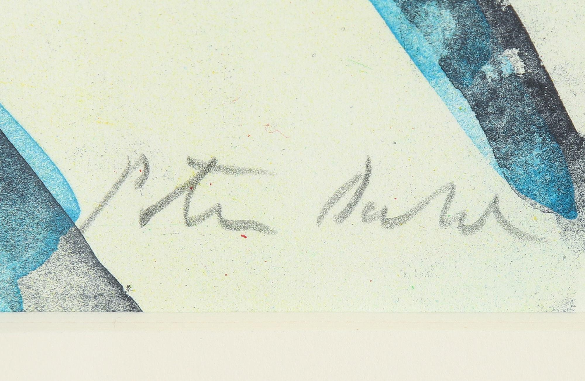 Peter Dahl, lithograph in colours, signed PT.